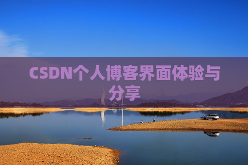 CSDN个人博客界面体验与分享